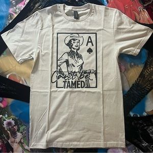 2/$25 Can't Be Tamed Cowgirl Country Rodeo Ace Card T-shirt
